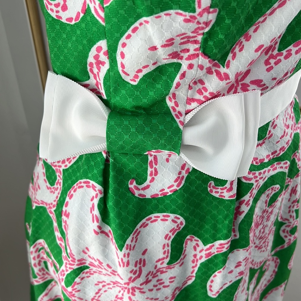 Lilly Pulitzer Amberly Starfish Bow Dress, Size 8 - Picture 5 of 13